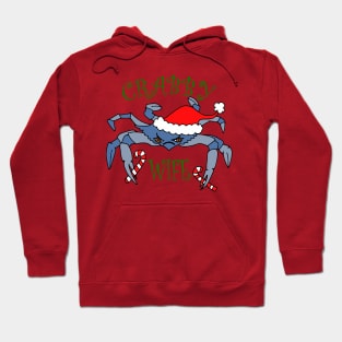 Funny Crabby Wife Christmas Crab Hoodie